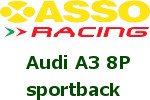 ASSO Sportuitlaat Audi A3 Sportback 8P - bouwjaar 2004 t/m 2013